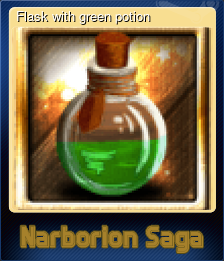 Series 1 - Card 4 of 5 - Flask with green potion