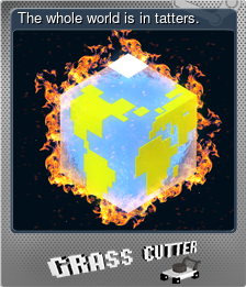 Series 1 - Card 4 of 7 - The whole world is in tatters.