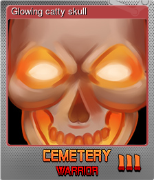 Series 1 - Card 3 of 5 - Glowing catty skull