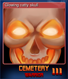 Series 1 - Card 3 of 5 - Glowing catty skull
