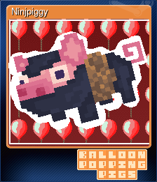 Series 1 - Card 6 of 6 - Ninjpiggy