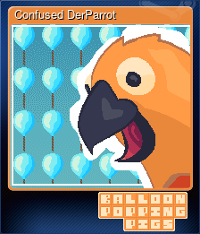 Series 1 - Card 3 of 6 - Confused DerParrot