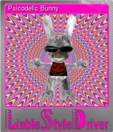 Series 1 - Card 2 of 5 - Psicodelic Bunny