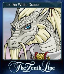 Series 1 - Card 6 of 10 - Lux the White Dracon