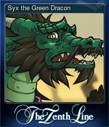 Series 1 - Card 7 of 10 - Syx the Green Dracon