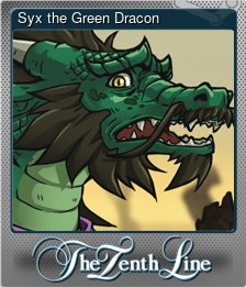 Series 1 - Card 7 of 10 - Syx the Green Dracon