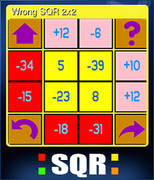 Series 1 - Card 7 of 12 - Wrong SQR 2x2