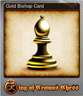 Gold Bishop Card