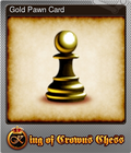 Gold Pawn Card