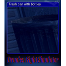 Trash can with bottles