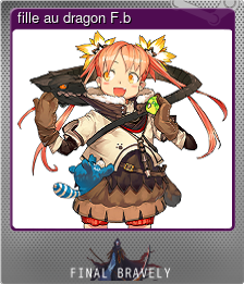 Series 1 - Card 3 of 5 - fille au dragon F.b