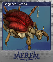 Series 1 - Card 3 of 10 - Bagpipes Cicada