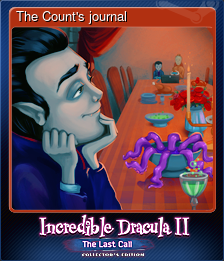 Series 1 - Card 4 of 6 - The Count's journal