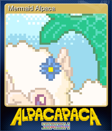 Series 1 - Card 12 of 12 - Mermaid Alpaca