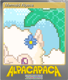 Series 1 - Card 12 of 12 - Mermaid Alpaca