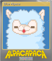 Series 1 - Card 4 of 12 - Blue Alpaca