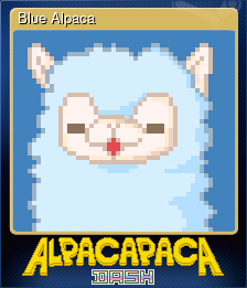 Series 1 - Card 4 of 12 - Blue Alpaca
