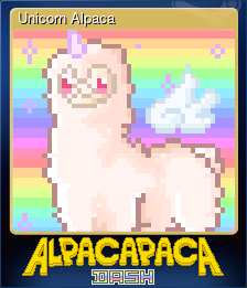 Series 1 - Card 10 of 12 - Unicorn Alpaca