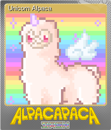 Series 1 - Card 10 of 12 - Unicorn Alpaca
