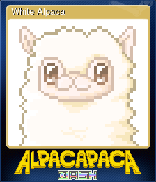 Series 1 - Card 3 of 12 - White Alpaca
