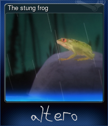 Series 1 - Card 4 of 5 - The stung frog