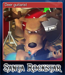 Series 1 - Card 1 of 5 - Deer guitarist