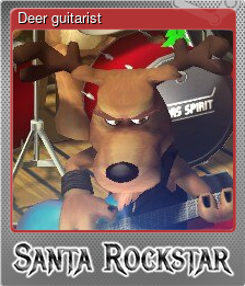 Series 1 - Card 1 of 5 - Deer guitarist