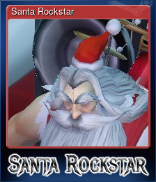 Series 1 - Card 5 of 5 - Santa Rockstar
