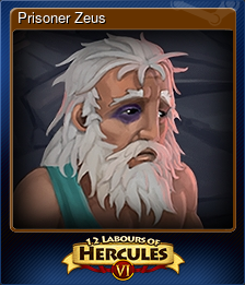 Series 1 - Card 2 of 7 - Prisoner Zeus