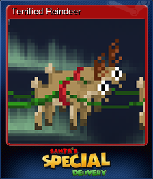 Series 1 - Card 3 of 7 - Terrified Reindeer