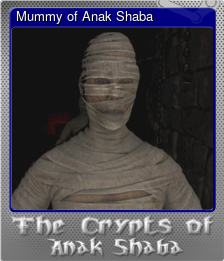 Series 1 - Card 4 of 5 - Mummy of Anak Shaba