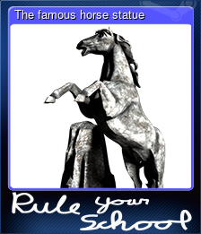 Series 1 - Card 1 of 7 - The famous horse statue
