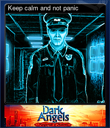 Series 1 - Card 5 of 6 - Keep calm and not panic