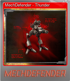 Series 1 - Card 1 of 5 - MechDefender - Thunder
