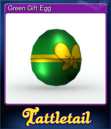 Series 1 - Card 6 of 6 - Green Gift Egg