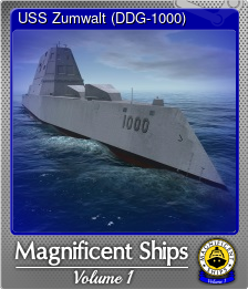 Series 1 - Card 1 of 6 - USS Zumwalt (DDG-1000)