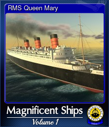 Series 1 - Card 5 of 6 - RMS Queen Mary
