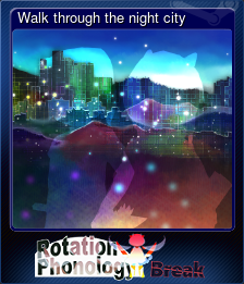 Series 1 - Card 1 of 5 - Walk through the night city
