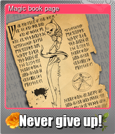 Series 1 - Card 3 of 6 - Magic book page