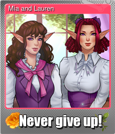 Series 1 - Card 2 of 6 - Mia and Lauren