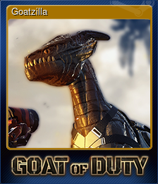 Series 1 - Card 2 of 5 - Goatzilla