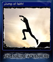 Series 1 - Card 5 of 5 - ¡Jump of faith!