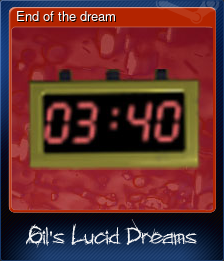 Series 1 - Card 5 of 5 - End of the dream