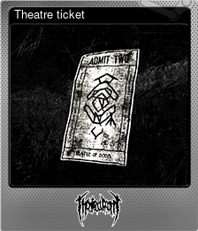 Series 1 - Card 6 of 6 - Theatre ticket