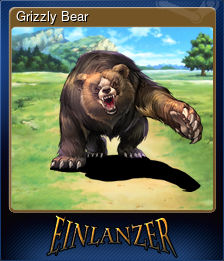 Series 1 - Card 13 of 15 - Grizzly Bear