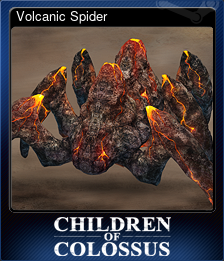 Series 1 - Card 1 of 5 - Volcanic Spider