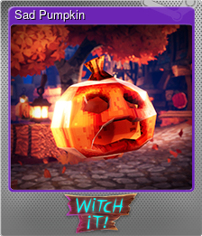 Series 1 - Card 8 of 9 - Sad Pumpkin