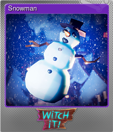 Series 1 - Card 9 of 9 - Snowman