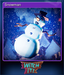 Series 1 - Card 9 of 9 - Snowman