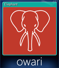 Series 1 - Card 4 of 5 - Elephant